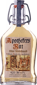 Apothekers Rat - Alter Apothekers Rat - Alter Weinbrand Bügelflasche 0,2l