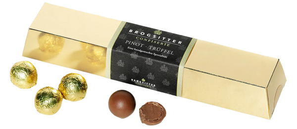 Brogsitter Confiserie Goldbarren Pinot Trüffel
