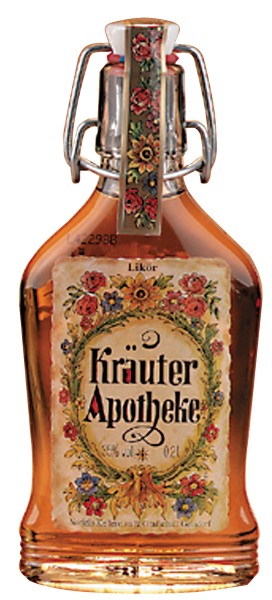 Feine Kräuterapotheke mit Bügelflasche