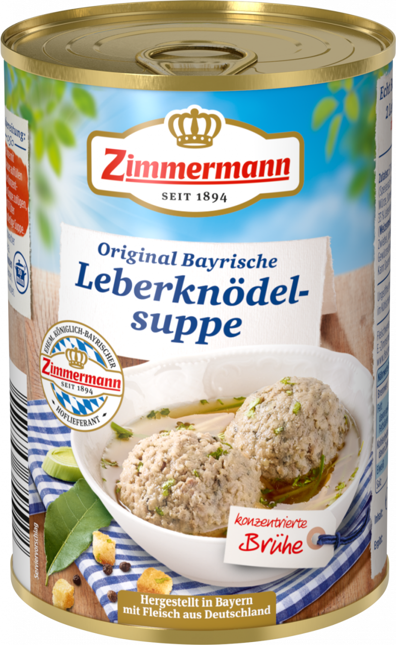 Original Bayrische Leberknödelsuppe