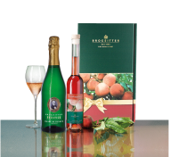 Weinbergpfirsich-Likör & Brogsitter Prestige Sekt