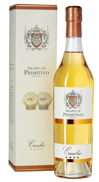 Cambio Grappa di PRIMITIVO Affinata 0,5l