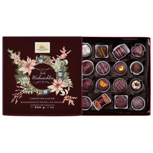 Edle Zartbitter Trüffel Edle Zartbitter Trüffel & Pralinen „Frohe Weihnachten”