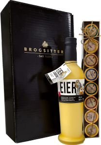 Präsent Präsent "Birkenhof" Eier-Liqueur & Golddublonen