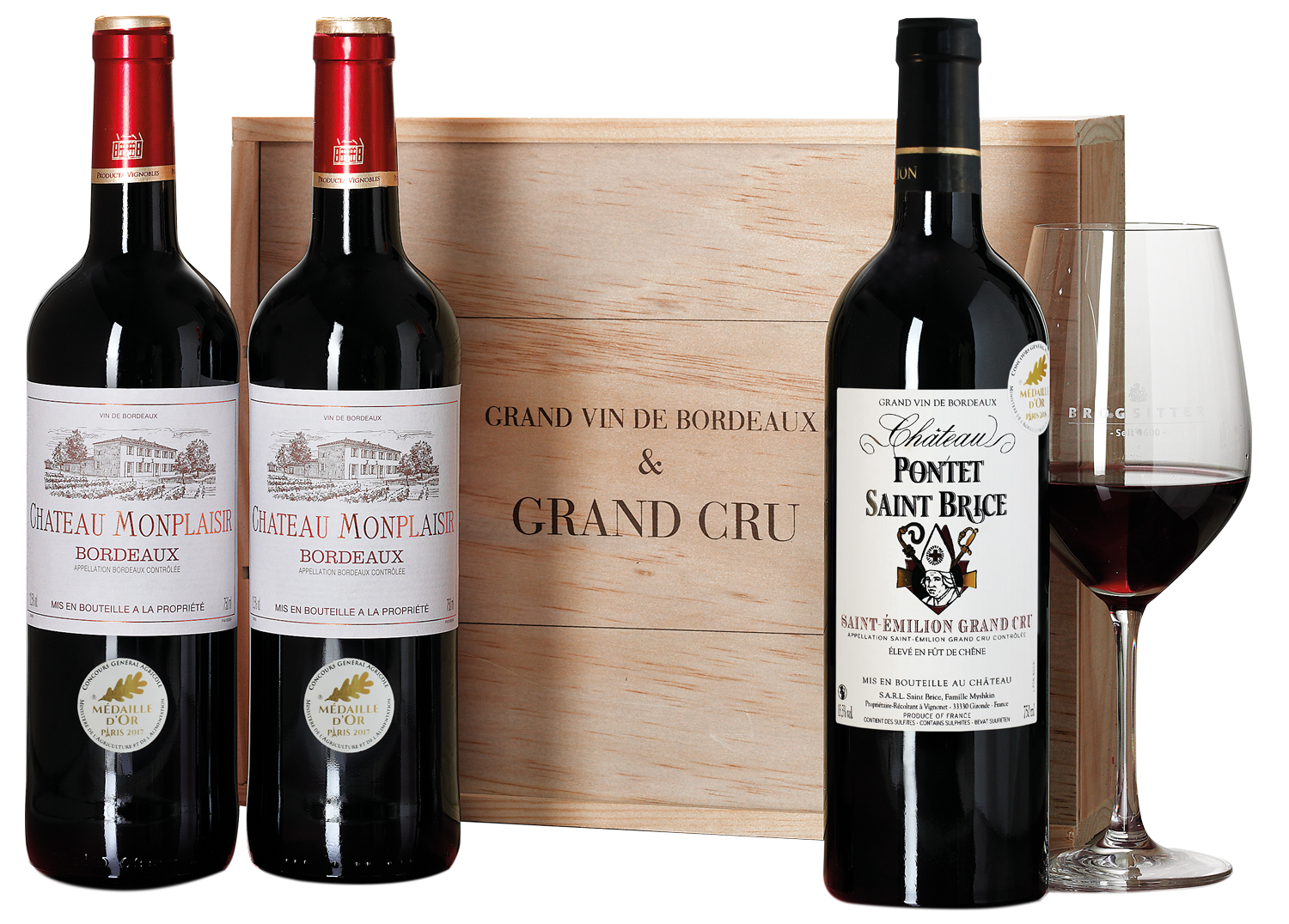 Grand Vin de Bordeaux & Grand Cru Präsente Präsente Wein