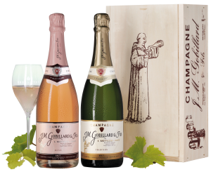 Champagne Gobillard Champagne Gobillard "Rosé et Blanc" in der edlen Champagner-Kiste
