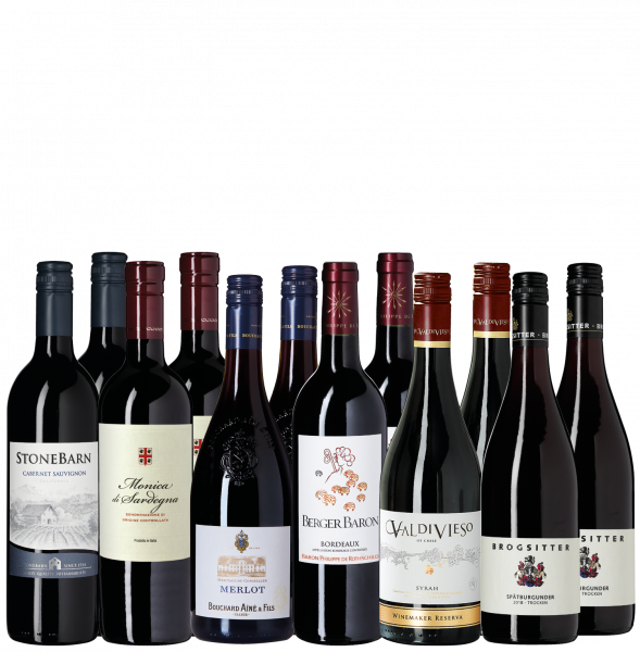 Probierpaket 12 rote Spitzenweine