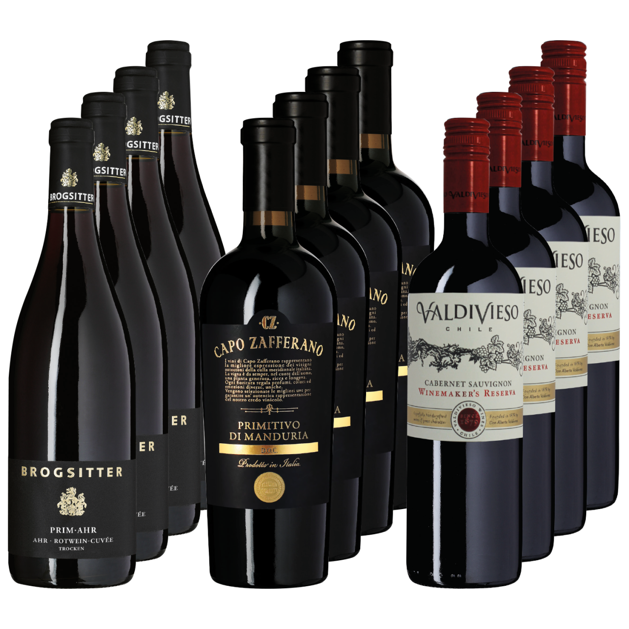 Internationales Rotwein-Paket