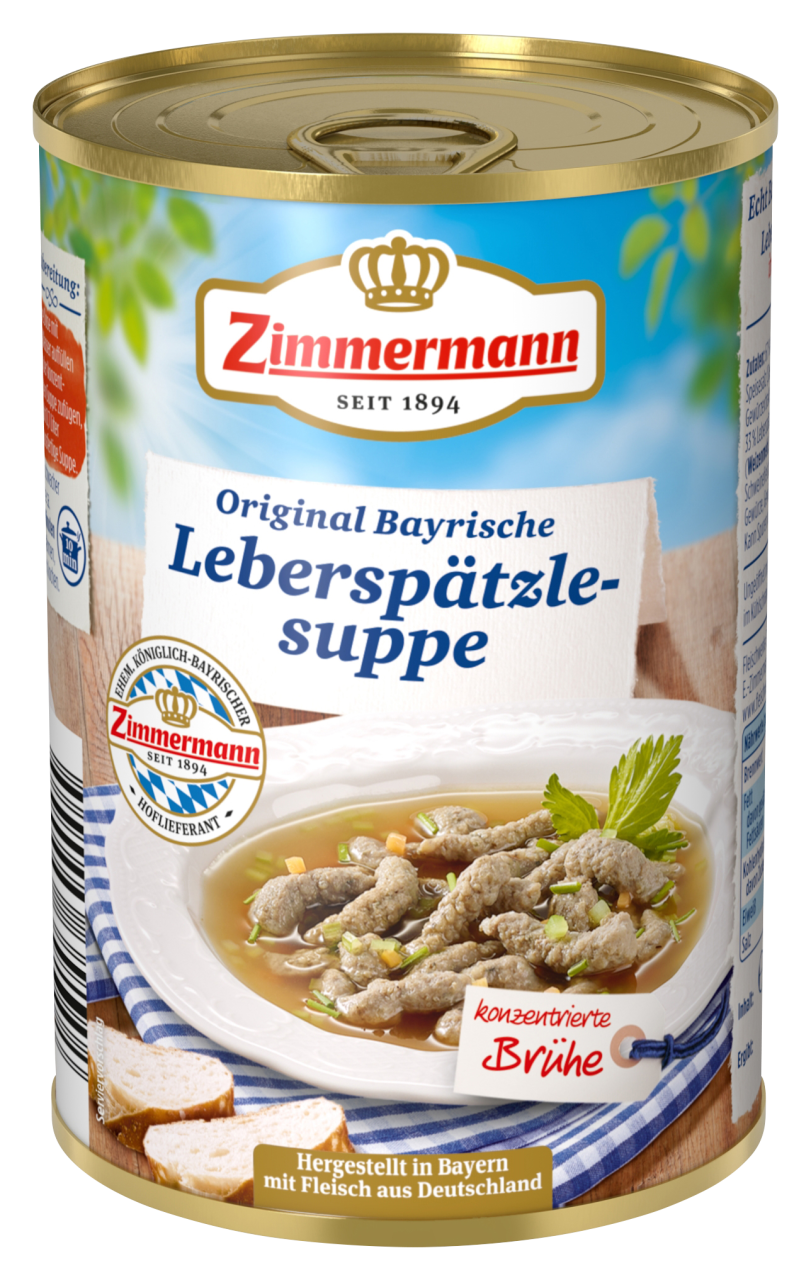 Zimmermann Original Bayrische Leberspätzlesuppe
